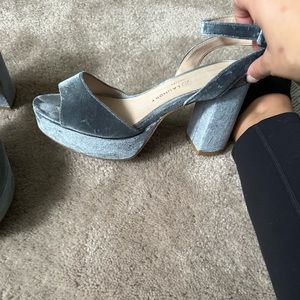 Chinese laundry velvet heels